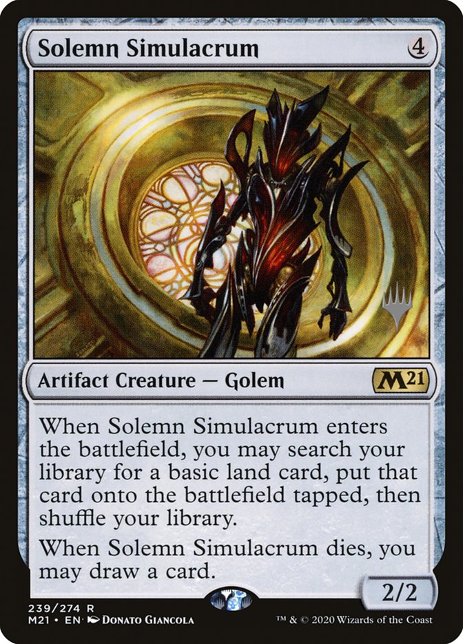 Solemn Simulacrum (Promo Pack) [Core Set 2021 Promos] | Exor Games New Glasgow