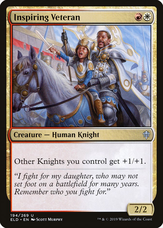 Inspiring Veteran [Throne of Eldraine] | Exor Games New Glasgow