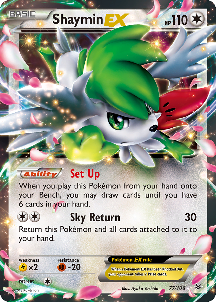 Shaymin EX (77/108) [XY: Roaring Skies] | Exor Games New Glasgow