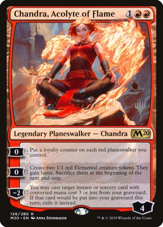 Chandra, Acolyte of Flame [Core Set 2020 Promos] | Exor Games New Glasgow