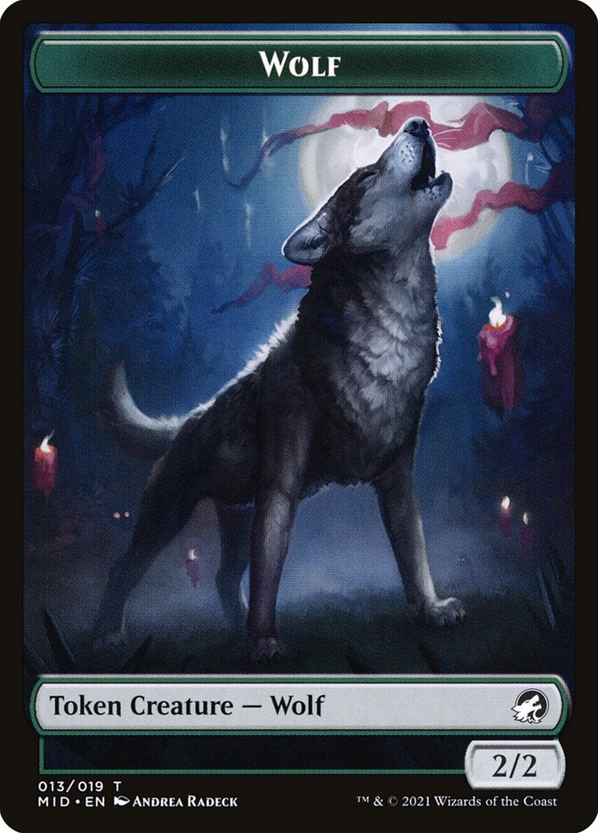 Wolf (013) // Clue (016) Double-sided Token [Challenger Decks 2022 Tokens] | Exor Games New Glasgow