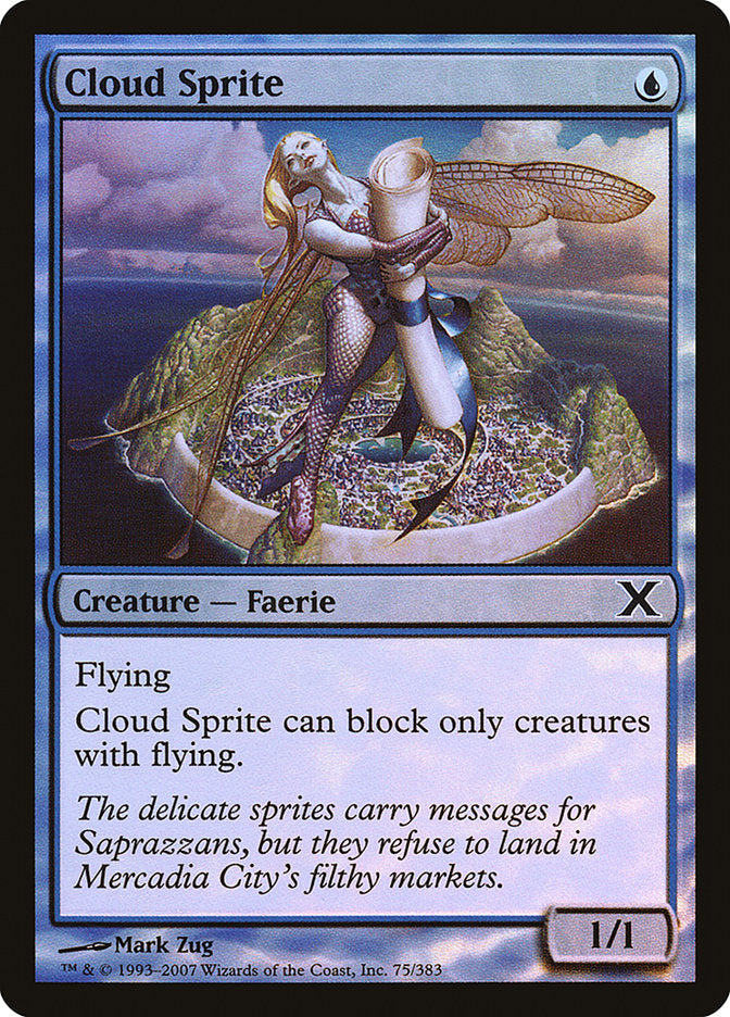 Cloud Sprite (Premium Foil) [Tenth Edition] | Exor Games New Glasgow