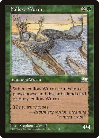 Fallow Wurm [Weatherlight] | Exor Games New Glasgow