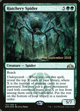 Hatchery Spider [Guilds of Ravnica Promos] | Exor Games New Glasgow