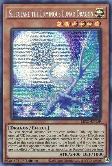 Seleglare the Luminous Lunar Dragon [MP21-EN159] Prismatic Secret Rare | Exor Games New Glasgow