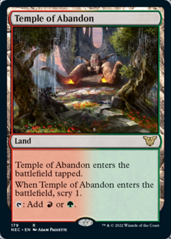 Temple of Abandon [Kamigawa: Neon Dynasty Commander] | Exor Games New Glasgow