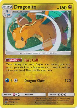 Dragonite (119/181) (Cosmos Holo) [Sun & Moon: Team Up] | Exor Games New Glasgow