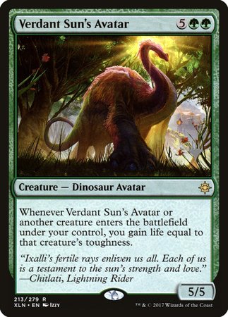 Verdant Sun's Avatar [Ixalan Promos] | Exor Games New Glasgow