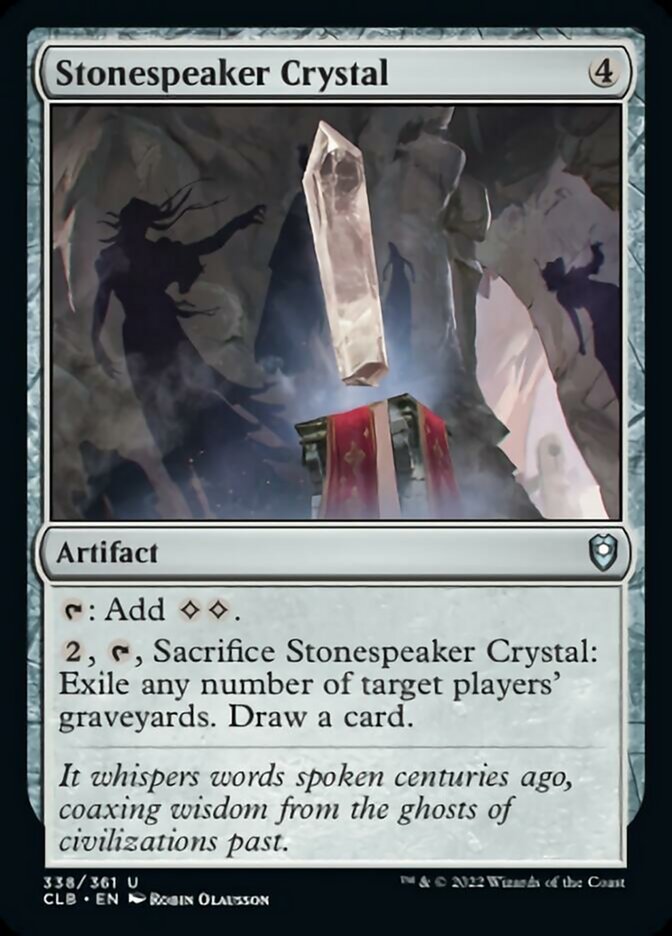 Stonespeaker Crystal [Commander Legends: Battle for Baldur's Gate] | Exor Games New Glasgow