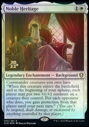 Noble Heritage [Commander Legends: Battle for Baldur's Gate Prerelease Promos] | Exor Games New Glasgow