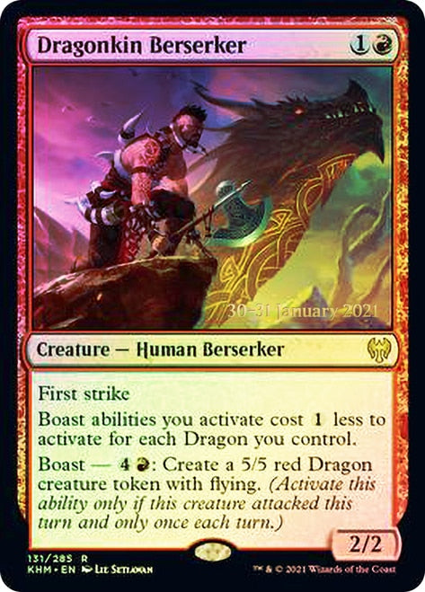 Dragonkin Berserker  [Kaldheim Prerelease Promos] | Exor Games New Glasgow