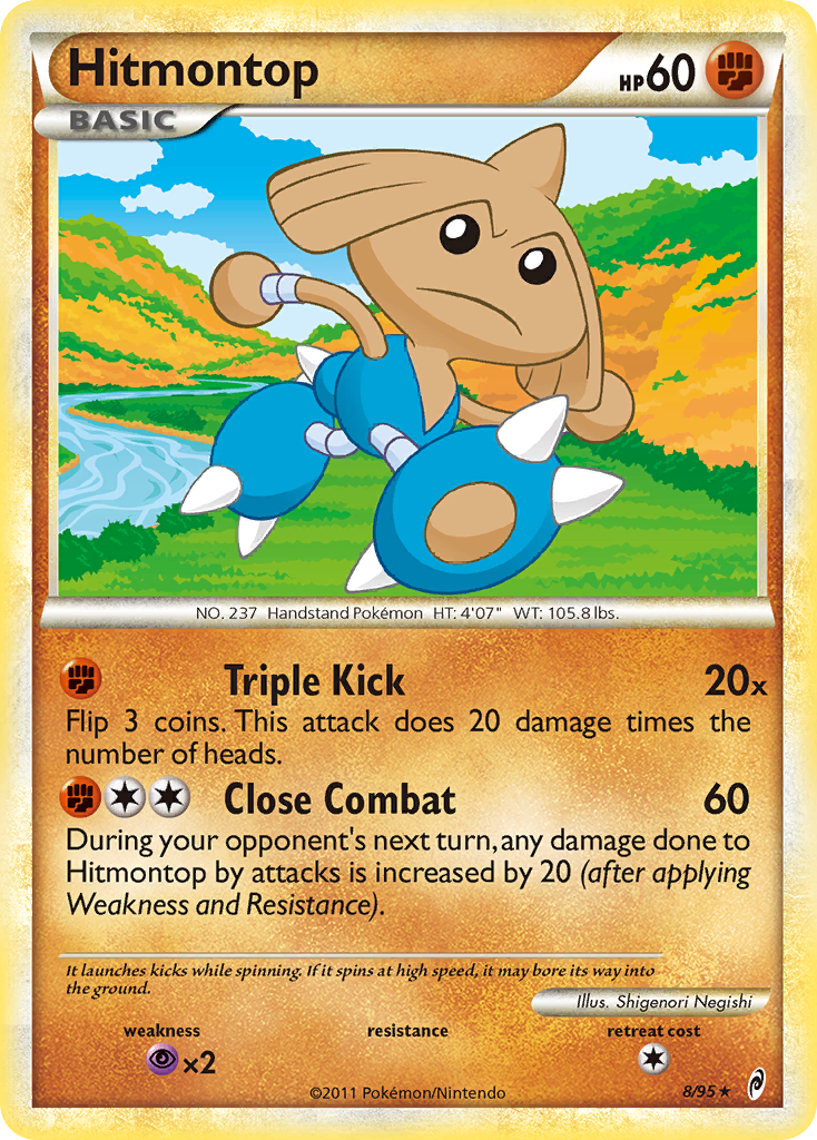 Hitmontop (8/95) [HeartGold & SoulSilver: Call of Legends] | Exor Games New Glasgow