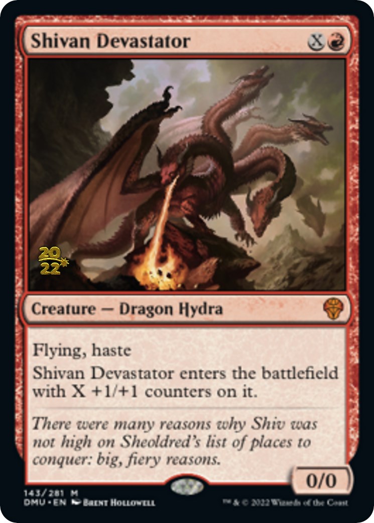 Shivan Devastator [Dominaria United Prerelease Promos] | Exor Games New Glasgow