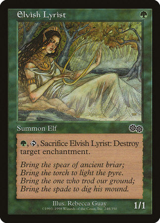 Elvish Lyrist [Urza's Saga] | Exor Games New Glasgow