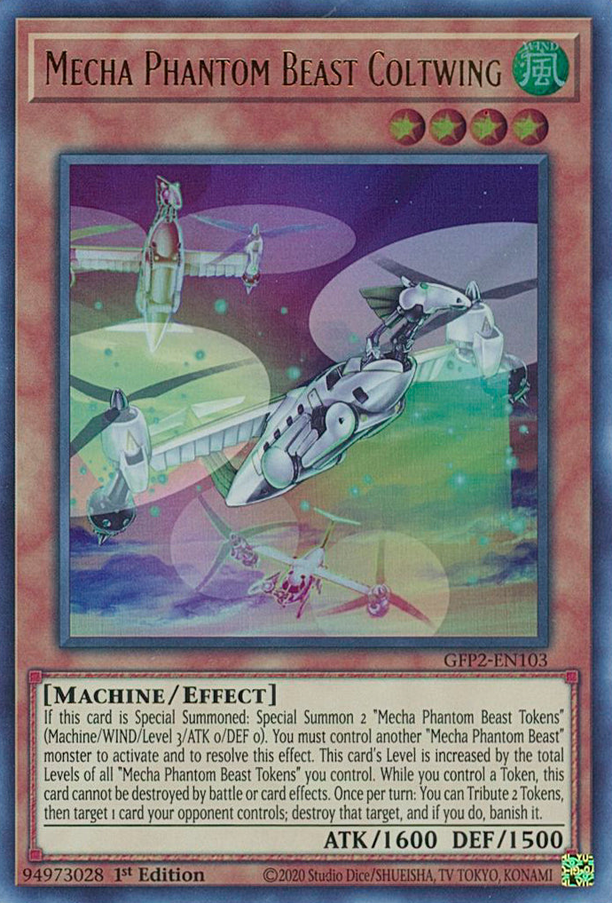 Mecha Phantom Beast Coltwing [GFP2-EN103] Ultra Rare | Exor Games New Glasgow