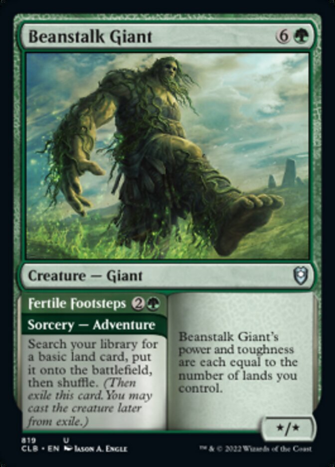 Beanstalk Giant // Fertile Footsteps [Commander Legends: Battle for Baldur's Gate] | Exor Games New Glasgow