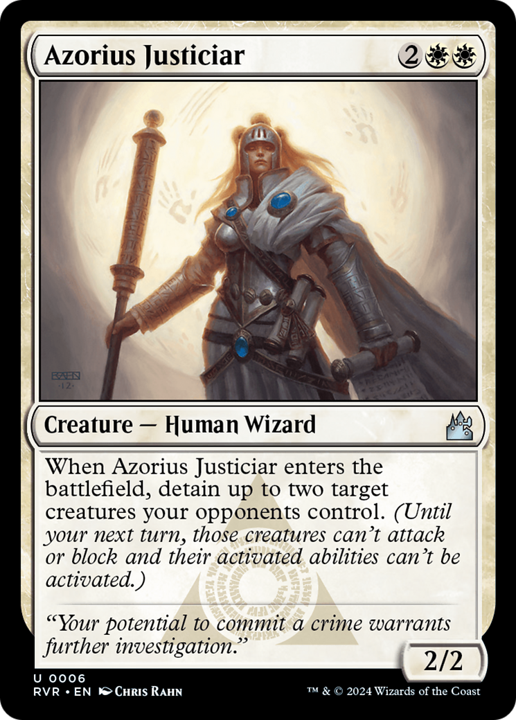 Azorius Justiciar [Ravnica Remastered] | Exor Games New Glasgow