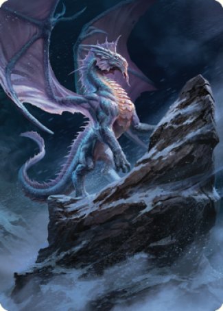 Ancient Silver Dragon Art Card (06) [Commander Legends: Battle for Baldur's Gate Art Series] | Exor Games New Glasgow