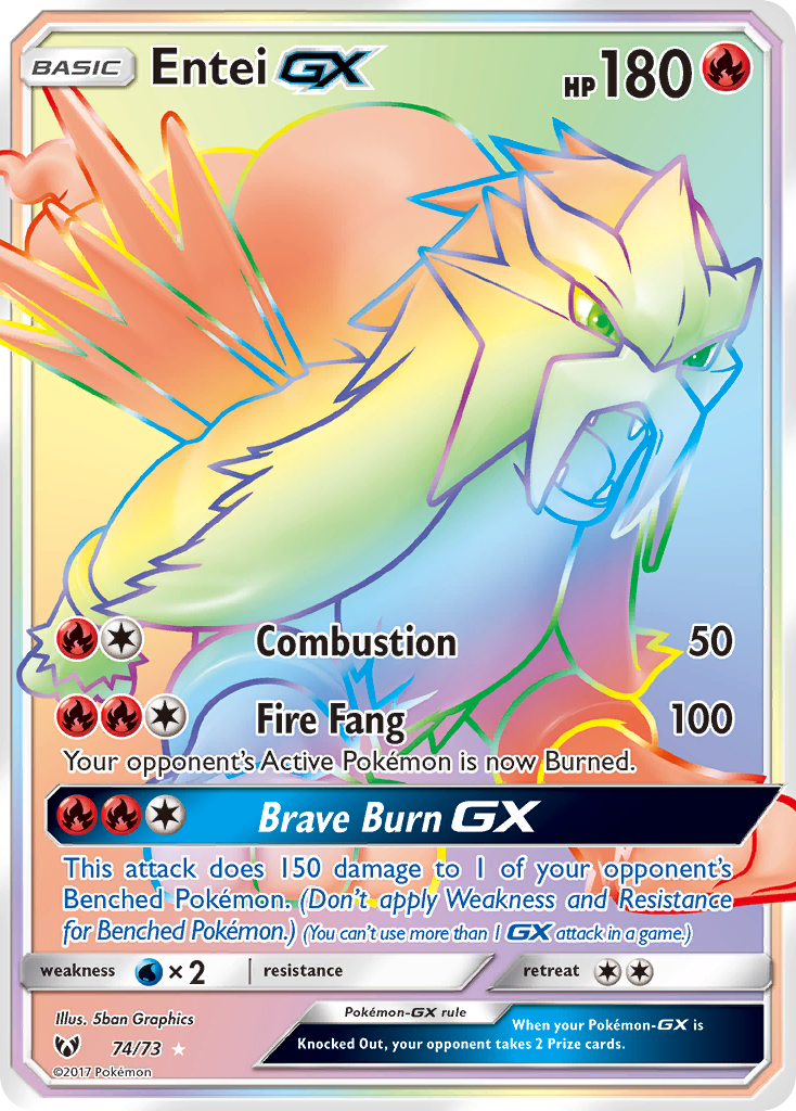 Entei GX (74/73) [Sun & Moon: Shining Legends] | Exor Games New Glasgow