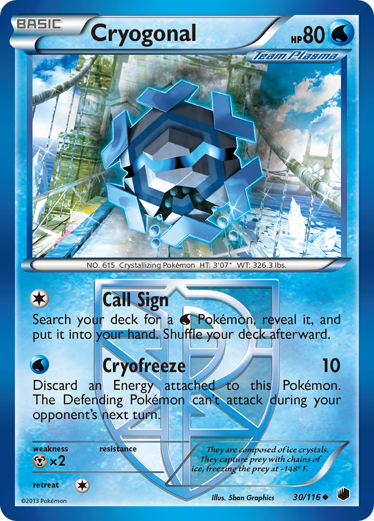 Cryogonal (30/116) [Black & White: Plasma Freeze] | Exor Games New Glasgow