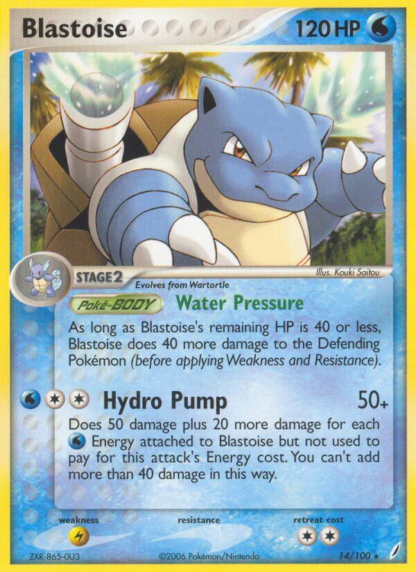 Blastoise (14/100) (Theme Deck Exclusive) [EX: Crystal Guardians] | Exor Games New Glasgow