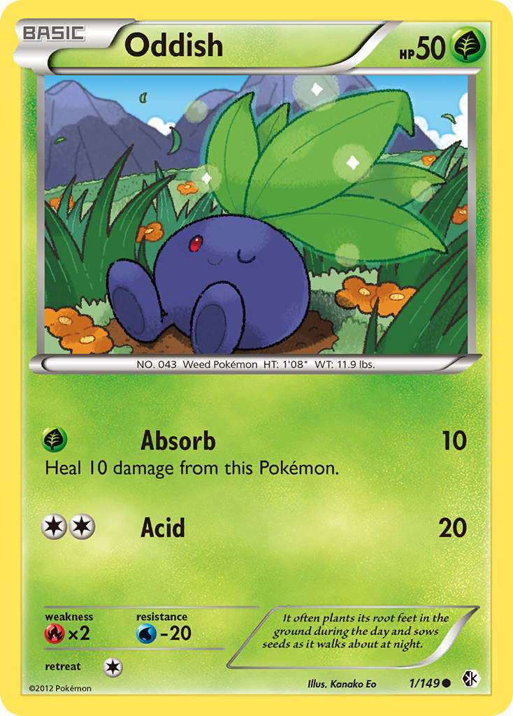 Oddish (1/149) [Black & White: Boundaries Crossed] | Exor Games New Glasgow