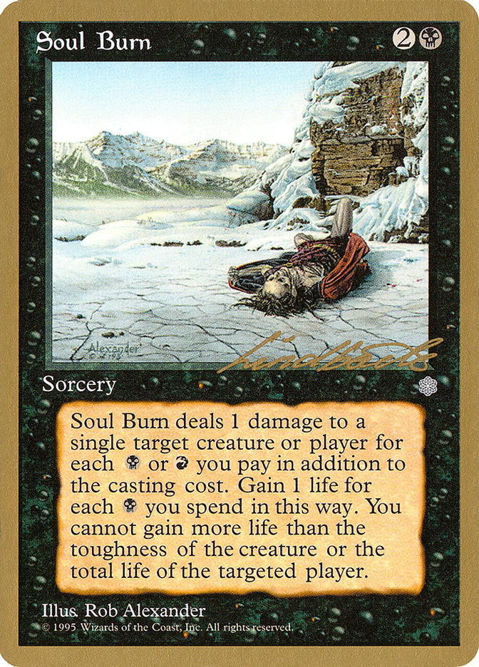 Soul Burn (Leon Lindback) [Pro Tour Collector Set] | Exor Games New Glasgow