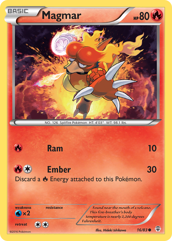 Magmar (16/83) [XY: Generations] | Exor Games New Glasgow