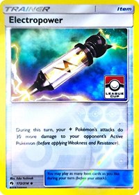 Electropower (172/214) (League Promo) [Sun & Moon: Lost Thunder] | Exor Games New Glasgow