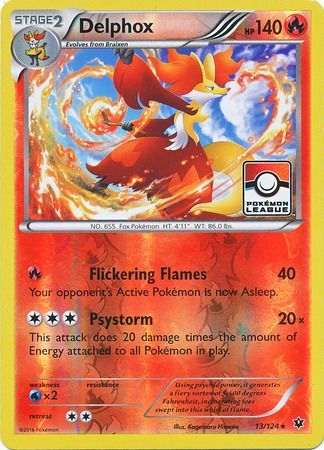 Delphox (13/124) (League Promo) [XY: Fates Collide] | Exor Games New Glasgow