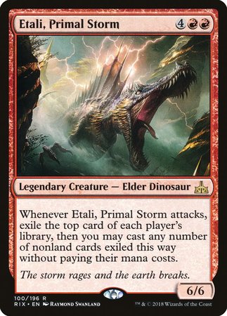 Etali, Primal Storm [Rivals of Ixalan] | Exor Games New Glasgow