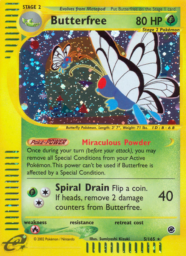 Butterfree (5/165) [Expedition: Base Set] | Exor Games New Glasgow