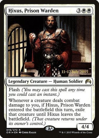 Hixus, Prison Warden [Magic Origins Promos] | Exor Games New Glasgow