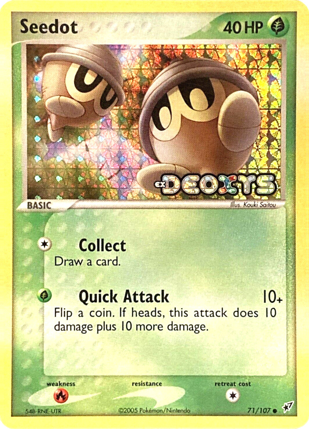 Seedot (71/107) (Stamped) [EX: Deoxys] | Exor Games New Glasgow