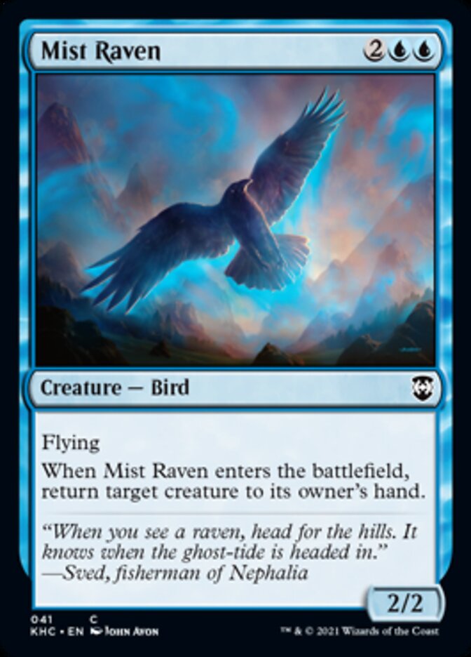 Mist Raven [Kaldheim Commander] | Exor Games New Glasgow