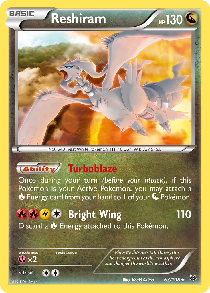 Reshiram (63/108) [XY: Roaring Skies] | Exor Games New Glasgow