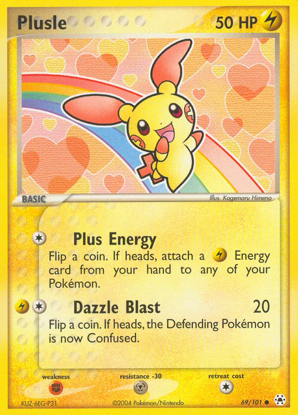 Plusle (69/101) [EX: Hidden Legends] | Exor Games New Glasgow