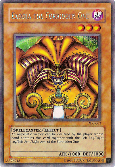 Exodia the Forbidden One (Dark Duel Stories) [DDS-003] Secret Rare | Exor Games New Glasgow