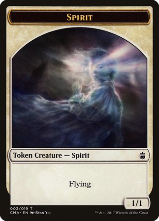 Spirit Token (003) [Commander Anthology Tokens] | Exor Games New Glasgow