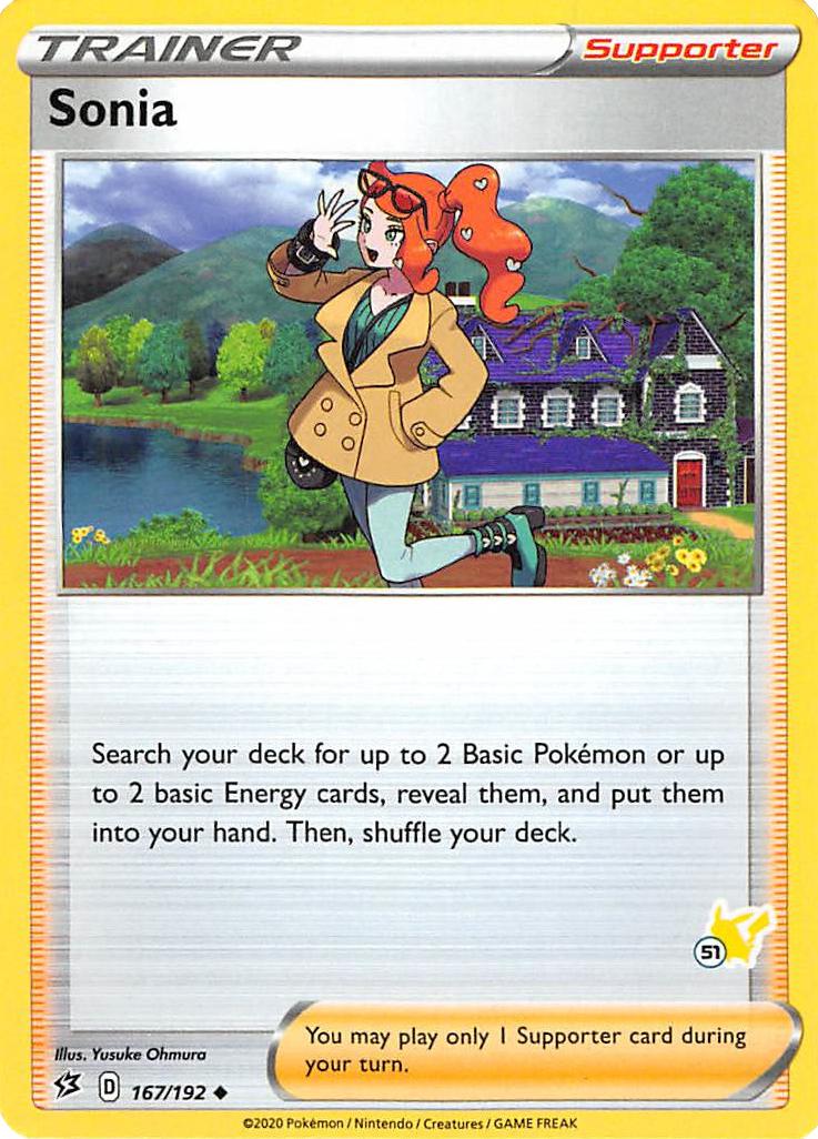 Sonia (167/192) (Pikachu Stamp #51) [Battle Academy 2022] | Exor Games New Glasgow