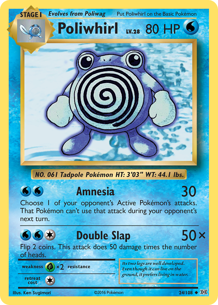 Poliwhirl (24/108) [XY: Evolutions] | Exor Games New Glasgow