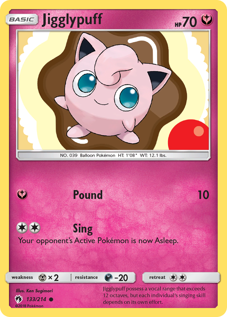 Jigglypuff (133/214) [Sun & Moon: Lost Thunder] | Exor Games New Glasgow