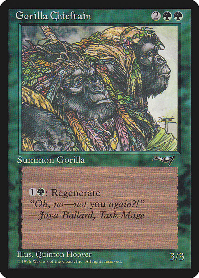 Gorilla Chieftain (Two Gorilla Art) [Alliances] | Exor Games New Glasgow