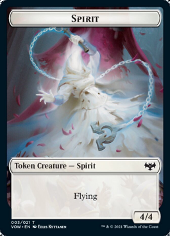 Spirit Token (003) [Innistrad: Crimson Vow Tokens] | Exor Games New Glasgow