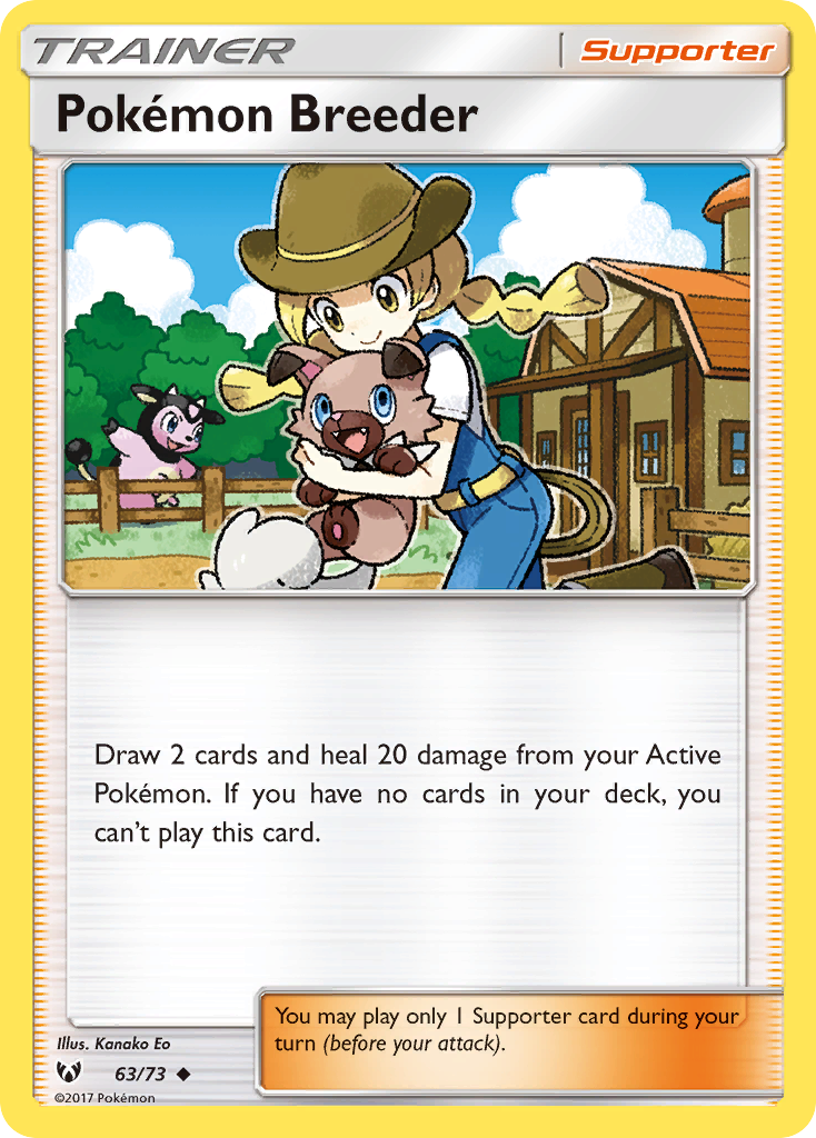 Pokemon Breeder (63/73) [Sun & Moon: Shining Legends] | Exor Games New Glasgow