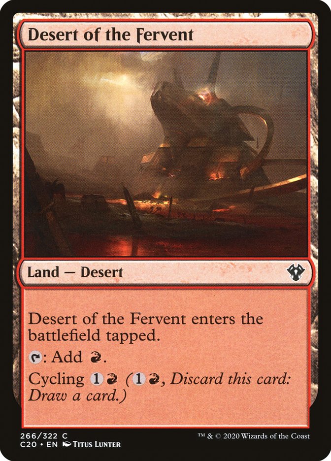 Desert of the Fervent [Commander 2020] | Exor Games New Glasgow