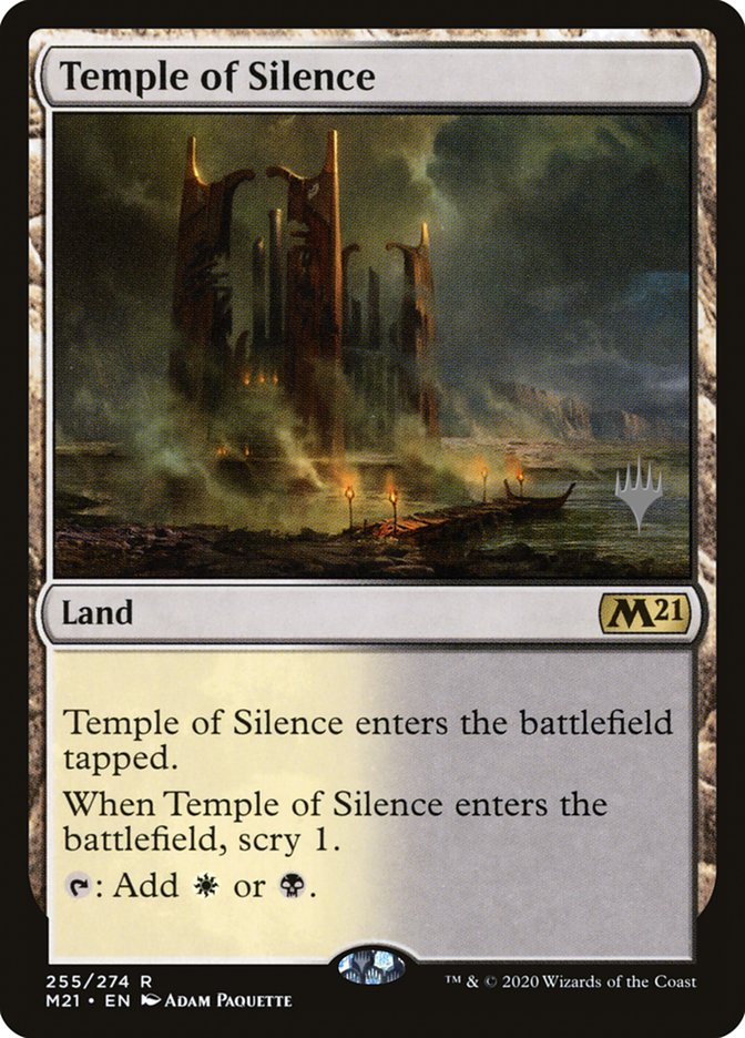 Temple of Silence (Promo Pack) [Core Set 2021 Promos] | Exor Games New Glasgow