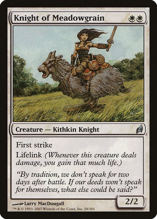 Knight of Meadowgrain [Lorwyn] | Exor Games New Glasgow