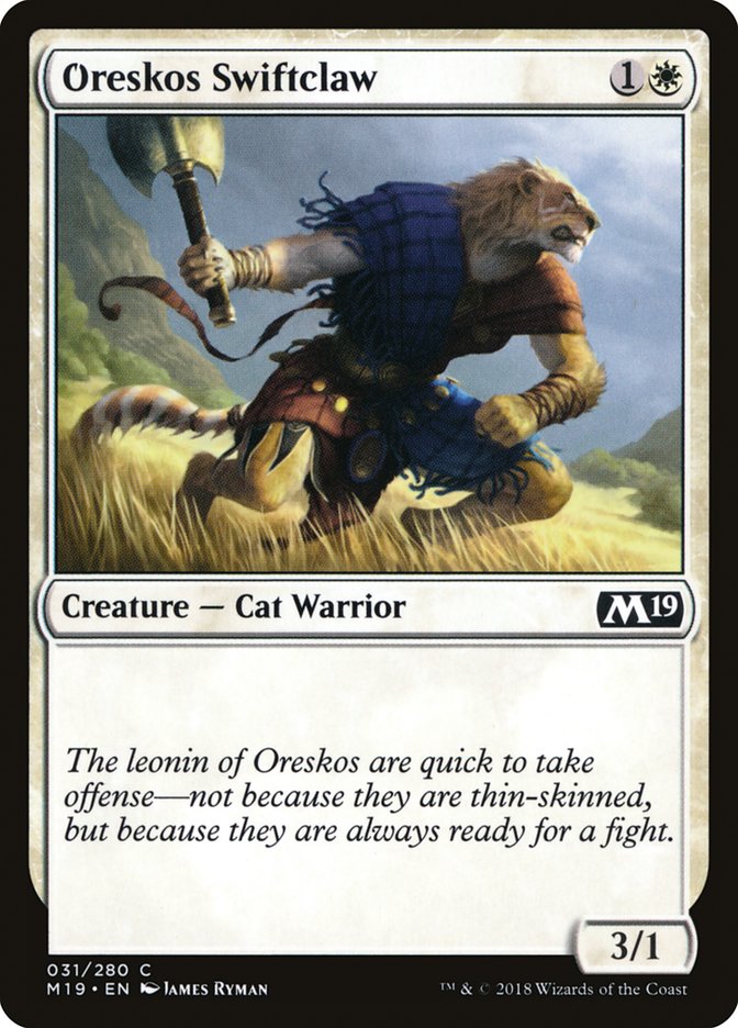 Oreskos Swiftclaw [Core Set 2019] | Exor Games New Glasgow