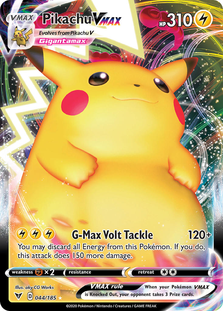 Pikachu VMAX (044/185) [Sword & Shield: Vivid Voltage] | Exor Games New Glasgow